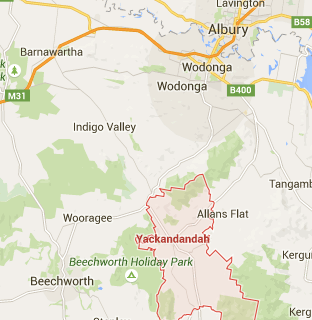 Yackandandah map